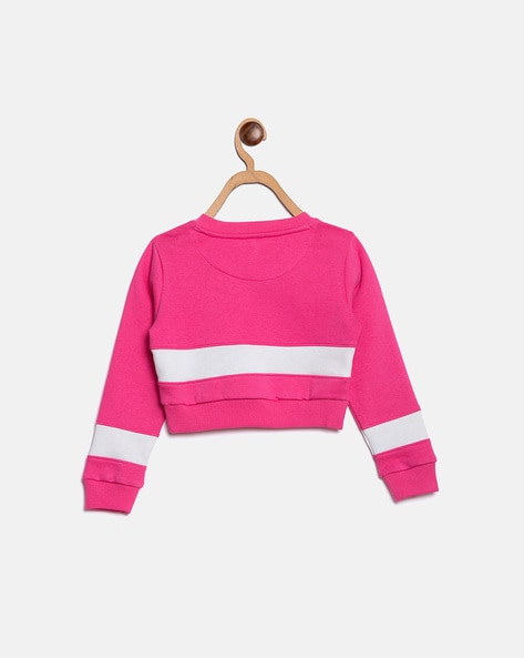 Buy Pink Sweatshirts Hoodie for Girls by Elle Kids Online Ajio