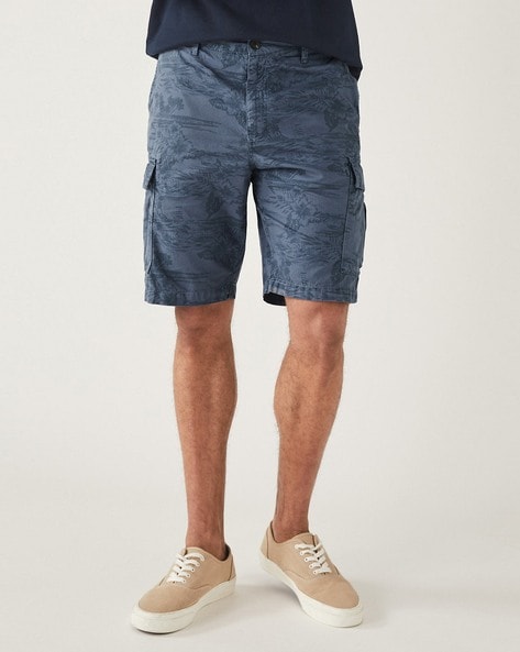 Mens floral clearance cargo shorts