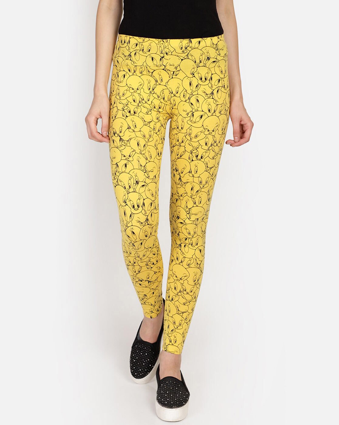 Buy Yellow Leggings for Women by Free Authority Online