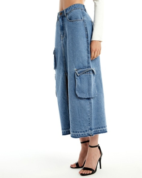 Denim Skirts For Women - Temu