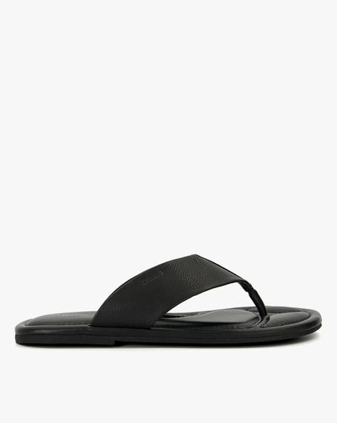 Leather Sandals Dune Slippers Mens Frip Thong-Strap Sandals