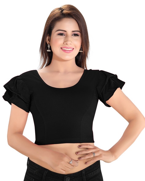 Buy Black Blouses for Women by Vamas Online