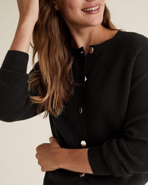 Marks and spencer black cardigan cheap womens