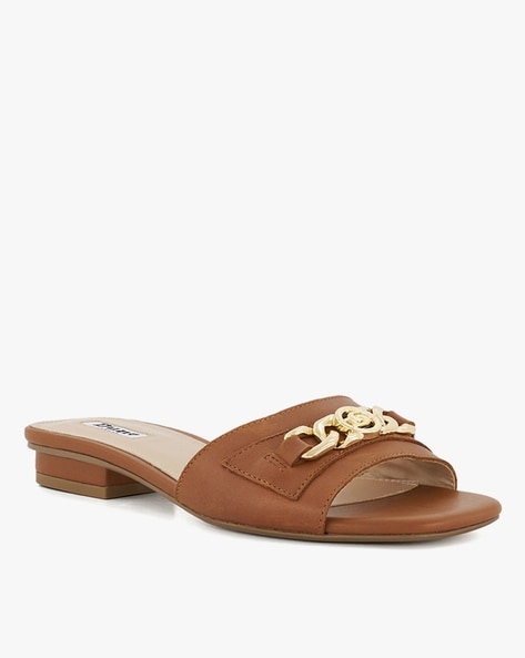 Natural outlet flat sandals