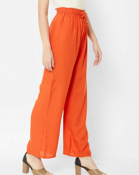 Solid Tee & Letter Knot Pants Pajama Set