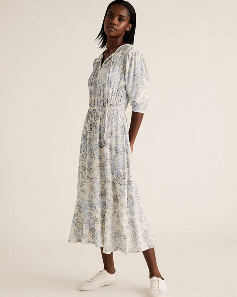 Buy Cream Dresses for Women by Marks & Spencer Online | Ajio.com