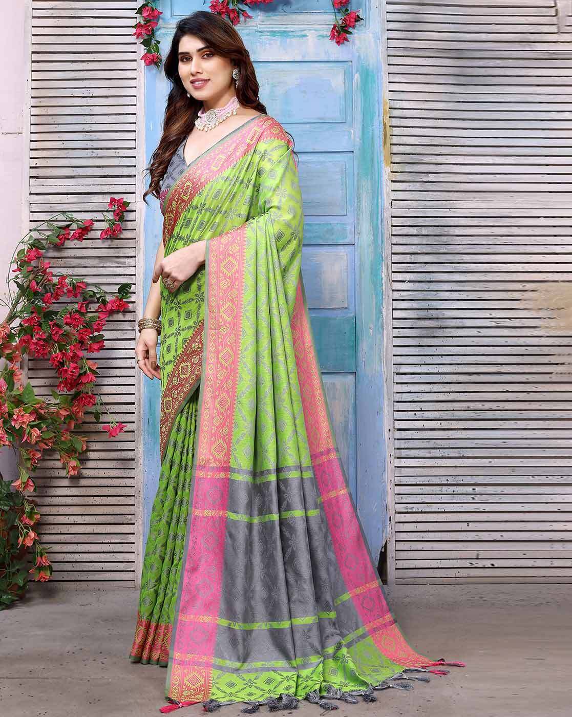 Buy Cream Sarees for Women by RIVANA Online | Ajio.com