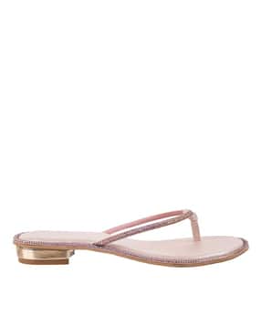 Embellished V-Strap Sandals-image-24