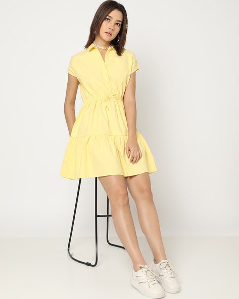 Buy Yellow Dresses for Women by YOUSTA Online Ajio