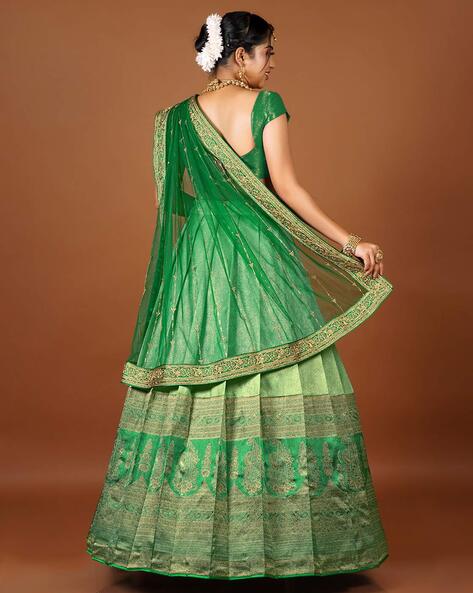 Buy Sea Green Heavy Embroidered Designer Party Wear Lehenga | Wedding  Lehenga Choli