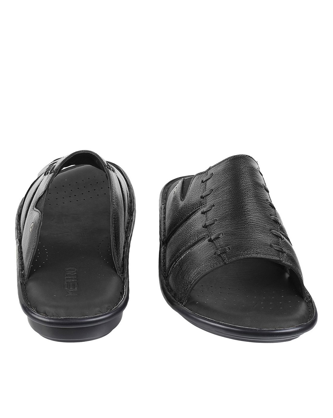 Metro Men Leather Thong Slipper | Chappal | Open Sandal - Price History