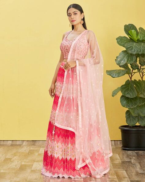 Buy Pink Lehenga Choli Sets for Women by ZEEL CLOTHING Online