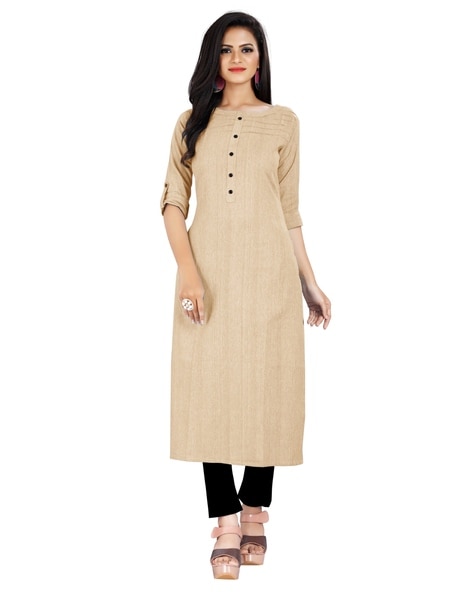 Cream colour cheap kurtis online