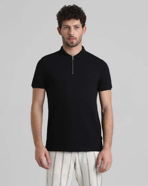 Jack & Jones Regular Fit Polo T-Shirt with Half-Zipper