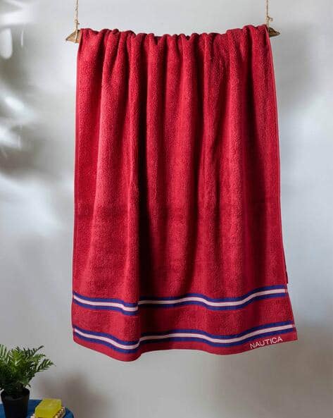NAUTICA Bath Towels with Striped Border