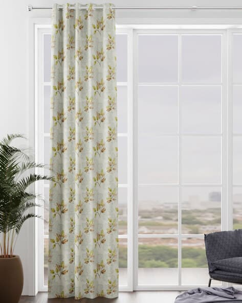 BIANCA Leaf Print Eyelet Door Cutain