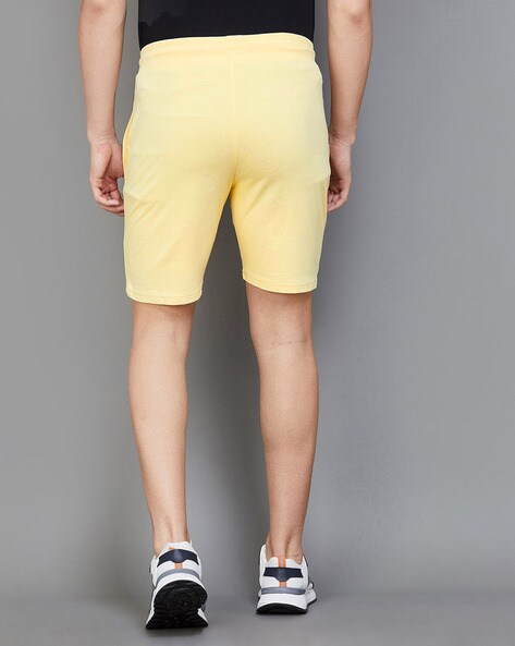 Yellow hot sale kappa shorts