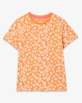 Printed Round-Neck T-Shirt-image-46
