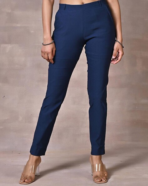 Buy Navy Jeans & Jeggings for Women by LAKSHITA Online