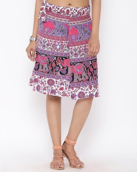 Drawstring hotsell wrap skirt