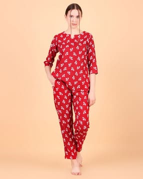 ichaa Printed Top & Pyjamas Set-picture-48