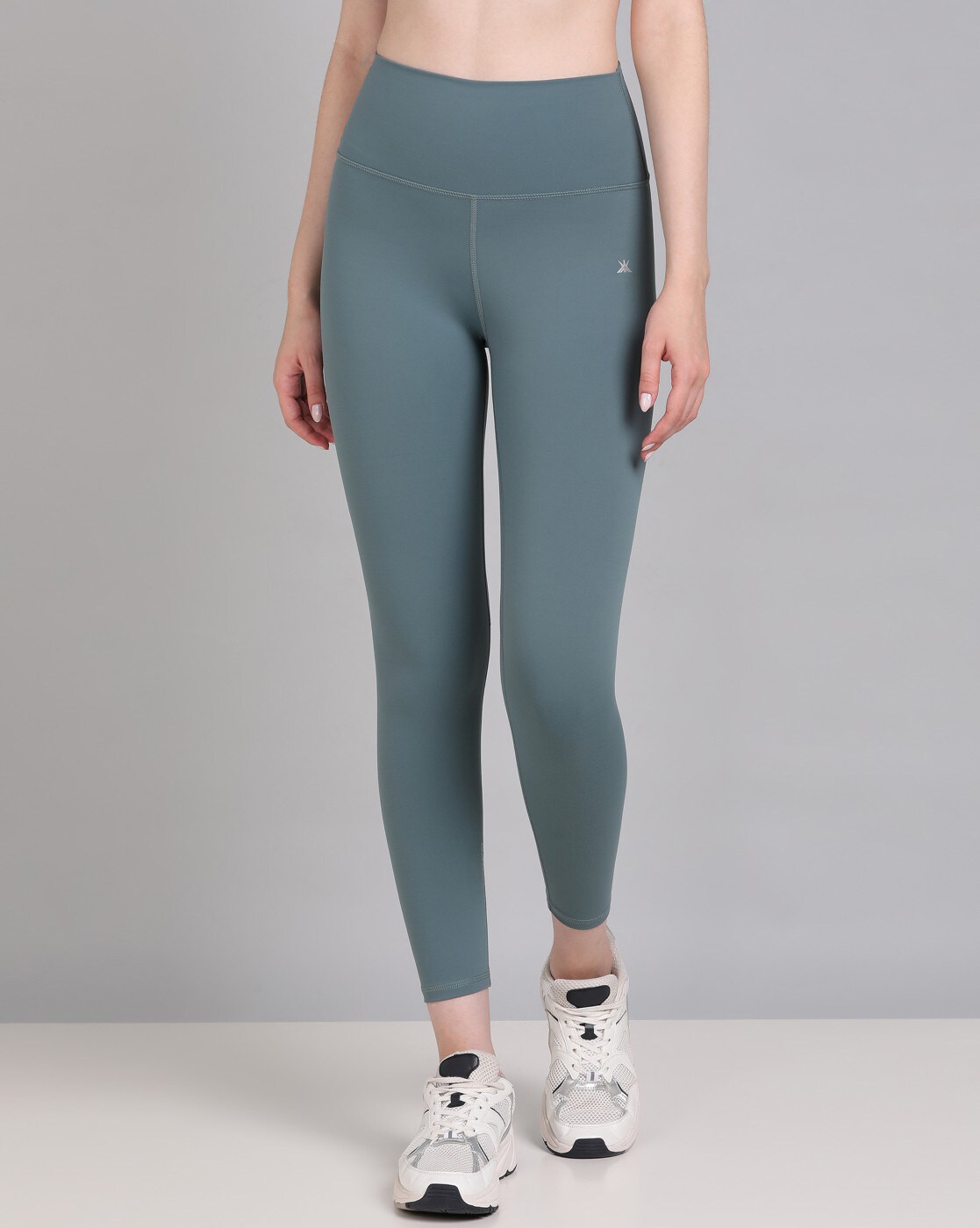 Superb sea green cotton leggings