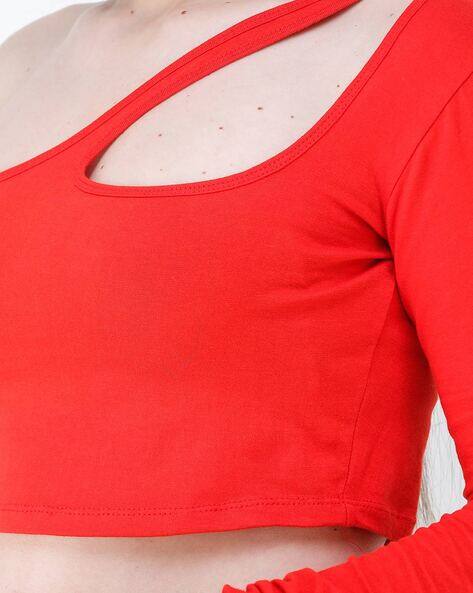 Buy Scorpius Off-Shoulder Top with Full Sleeves Online | Ajio.com