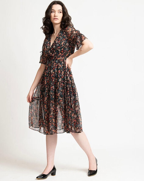 Black Floral Trousers, dresses online