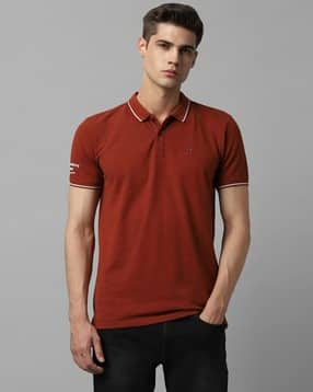 louis philippe Slim Fit Polo T-Shirt with Logo Embroidery-picture-48