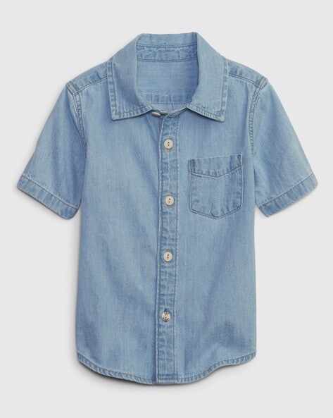 Gap Kids Denim Regular Fit Shirt