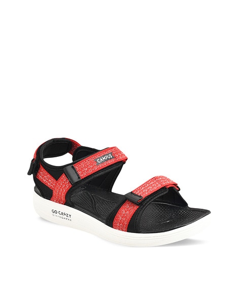 Campus men GC-17(SD-171) BLK/RED sandal -6 UK/India : Amazon.in: Fashion