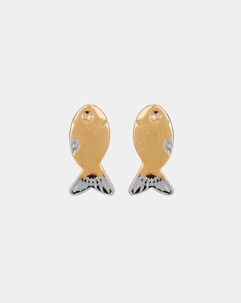 Fashion Minimalist Fish Shaped Dangle Earrings Bohemian Geometric Design  Gold and Silver Color Earrings Jewelry Wholesale - AliExpress