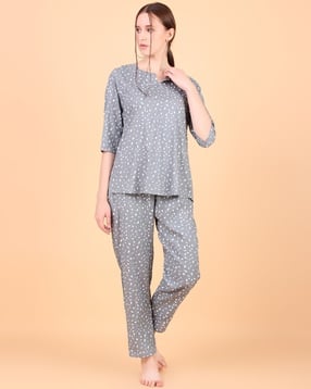 ichaa Printed Top & Pyjamas Set-picture-13