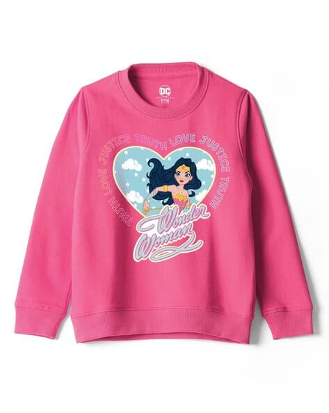 Buy Hot pink Sweatshirts Hoodie for Girls by Wear Your Mind