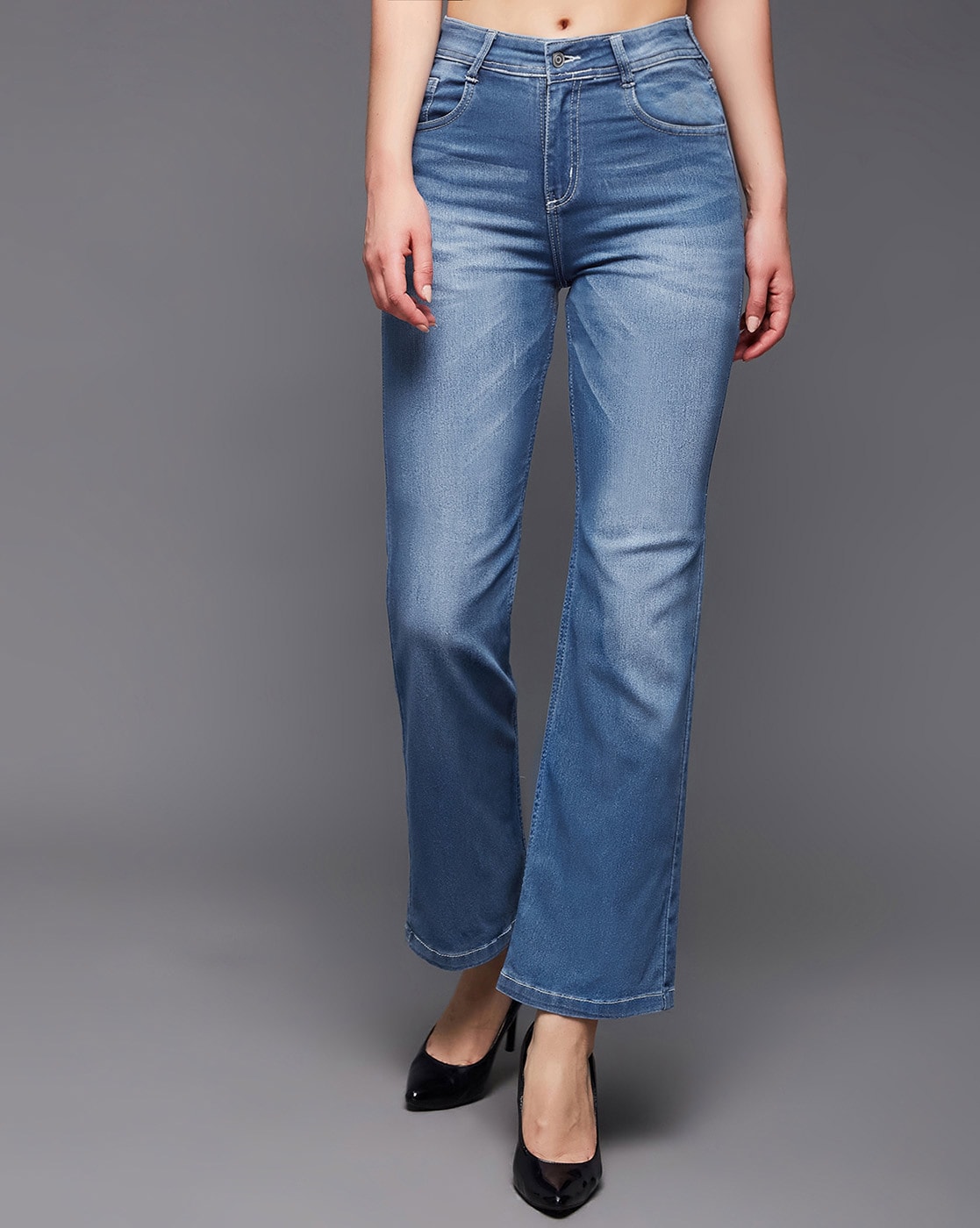 Buy Light Blue Jeans & Jeggings for Women by MISS CHASE Online