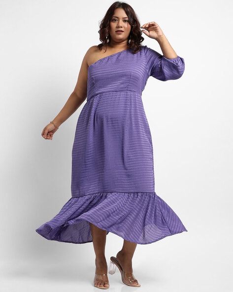 Cheap purple outlet dresses plus size