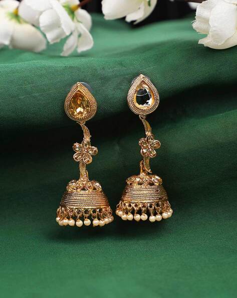 Small Jhumkas Earrings,oxidized Jhumkas,traditional Regular Wear Earrings -  Etsy