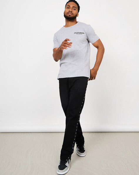 Buy Grey Tshirts for Men by Styli Online Ajio