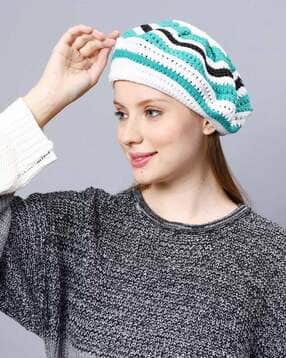 bharatasya Knitted Beret Cap-picture-24
