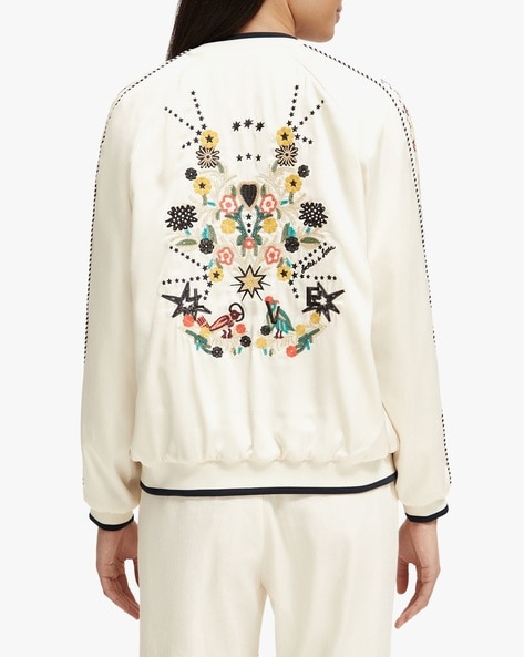 Coach online Jacket with Floral Embroiders (limited edition)