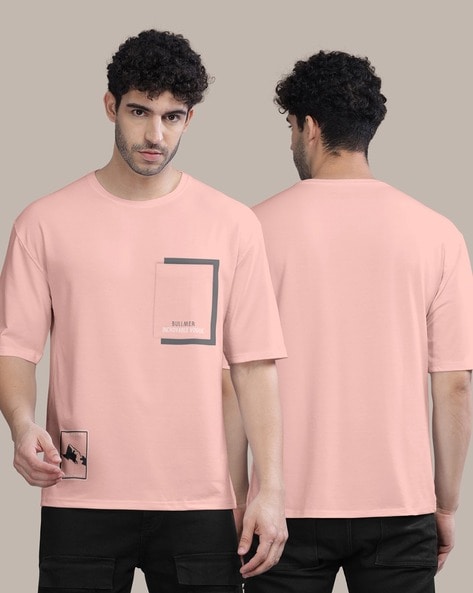 Round Peach Pink Men's T-Shirt at best price in Bengaluru