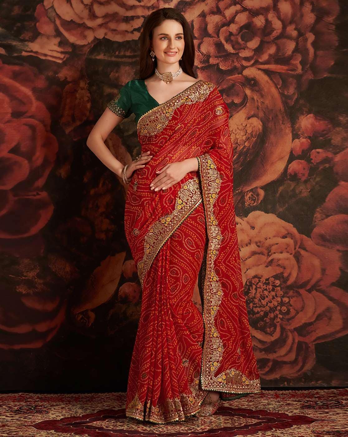 Buy Chandani Maroon Maheshwari Cotton Silk Saree - House Of Elegance –  House Of Elegance - Style That Inspires