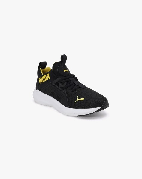 Buy Black Pele Yellow Sneakers for Boys by Puma Online Ajio