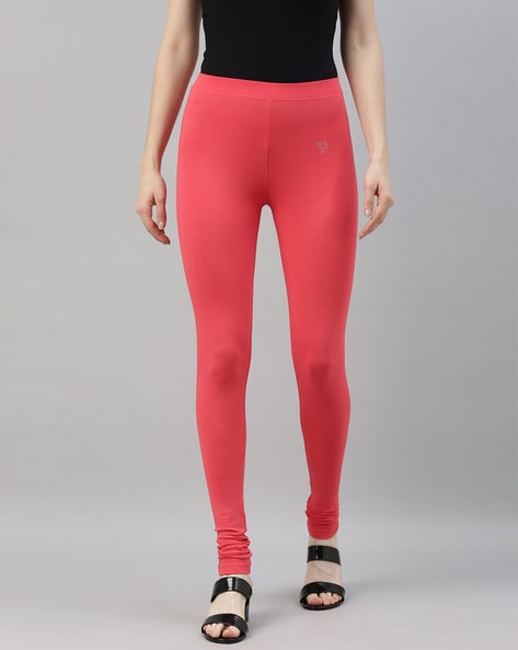 Buy Coral Pink Leggings for Women by Twin Birds Online