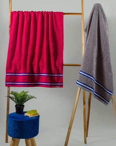 Buy Burgundy Towels Bath Robes for Home Kitchen by NAUTICA