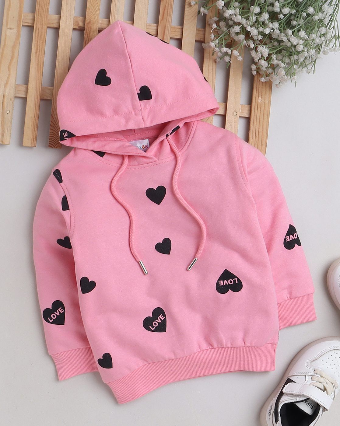 Girls deals pink hoodie