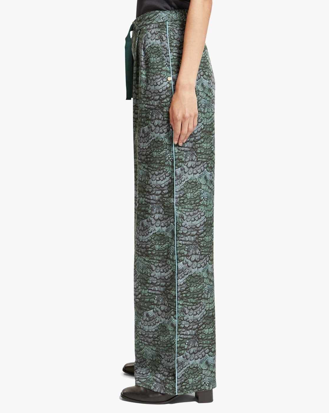 Brand New Zara Green Print Satin Trouser Size S  Satin trousers, Printed  satin, Multi coloured trousers