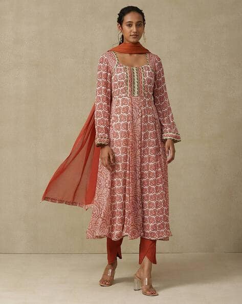 Aarke Ritu Kumar Printed Kurta with Pant & Dupatta