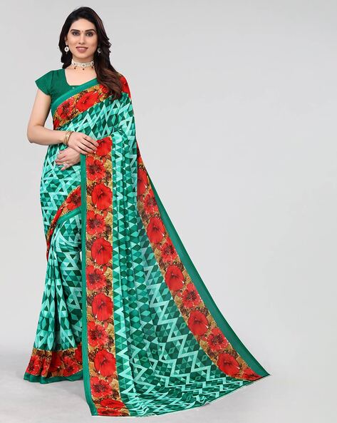 Buy Olive Sarees for Women by GAJARAI Online | Ajio.com