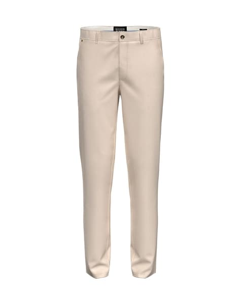 Buy Beige Khaki Stretch Chinos For Men Online In India